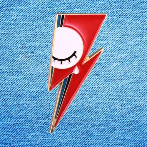 Pin's Pins David Bowie Aladdin Sane (Réf 2)
