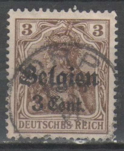 Belgique - Occupation allemande 1916 - Germania 3 c. sur 3 p.