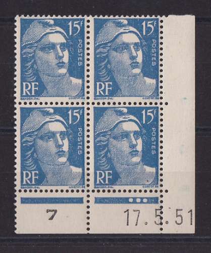 FRANCE.   YT   Coins datés n° 886    neuf **    1951