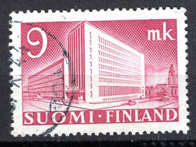 FINLANDE 1943 HOTEL DES POSTE D'ELSINKI OBLITERE