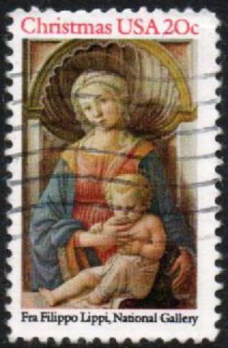 Vierge & Enfant de Fra Filippo Lippi (1984) - YT 1554 °