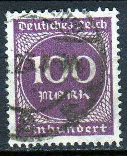 ALLEMAGNE EMPIRE N° 243 o Y&T 1923 Chiffre