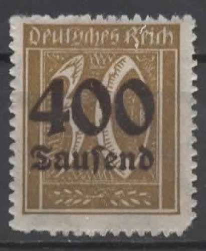 ALLEMAGNE EMPIRE N° 287 * Y&T 1923 Chiffre surchargé