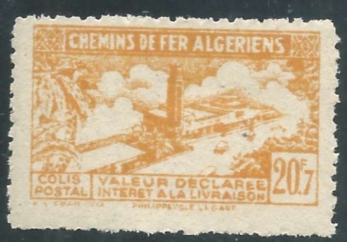 Algérie - Colis postaux - Y&T 0118 (**) 