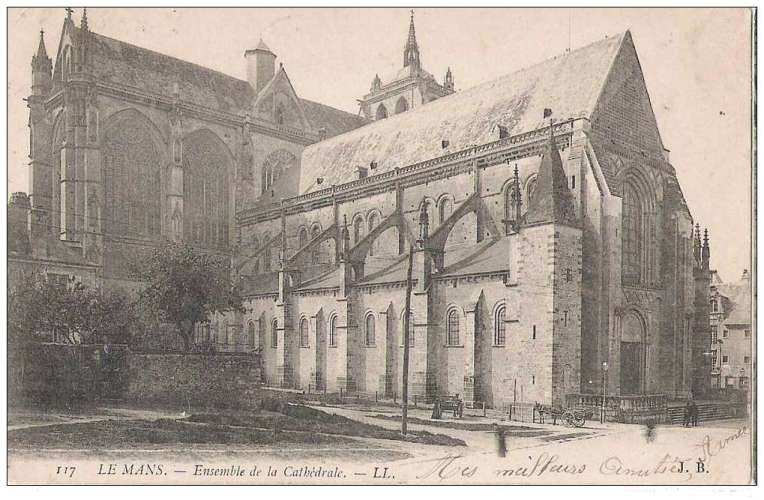 72 - Le Mans - ensemble de la Cathédrale 