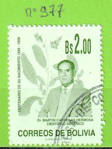 BOLIVIE YT N°977 OBLIT