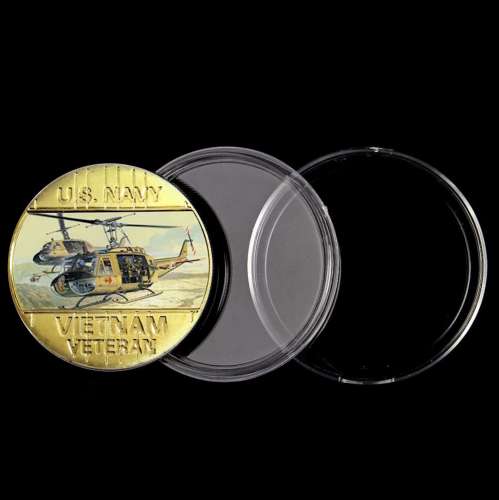 Pièce Médaille plaquée Or - Guerre du Vietnam (Réf 1)
