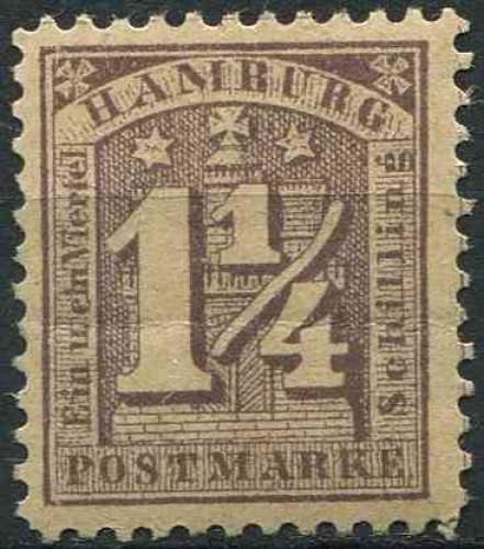 ALLEMAGNE HAMBOURG 1864 NEUF* charnière N° 11