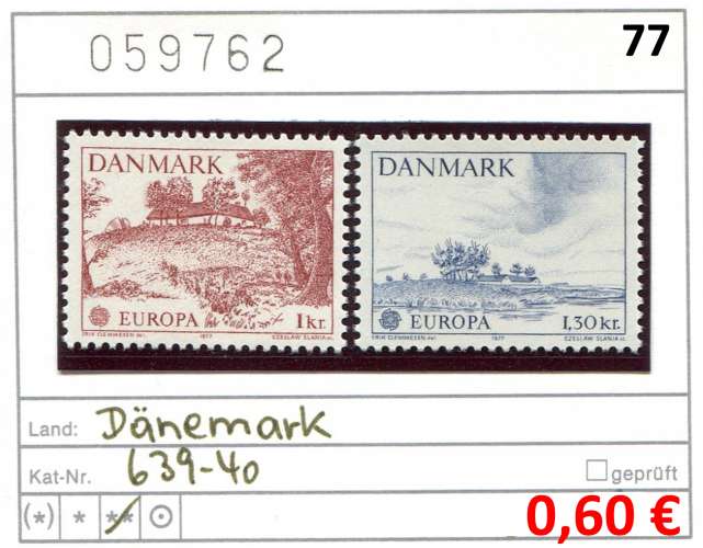 Danemark 1977 - Michel 639-640  - ** neuf mnh