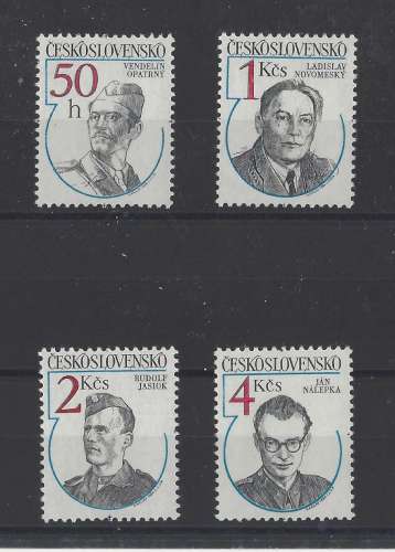 TCHECOSLOVAQUIE.   YT    n° 2582/2585    neuf **   1984