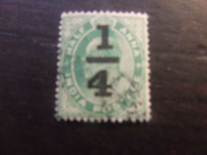 INDIA 1905 EDOARDO 1/4  p USATO