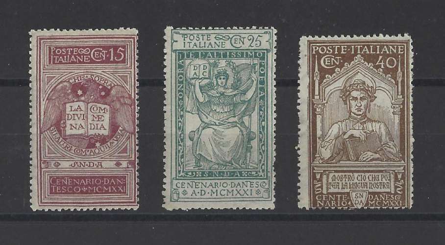 ITALIE.   YT   n° 110/112 (sauf 110A)   neuf *   1921