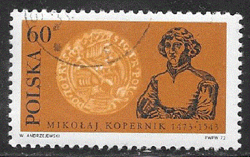 Pologne  - YT  2028  obl  -  Copernic (1972) 