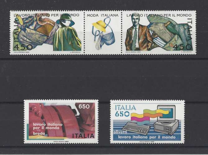 ITALIE.   YT   n° 1716/1719    neuf **    1986