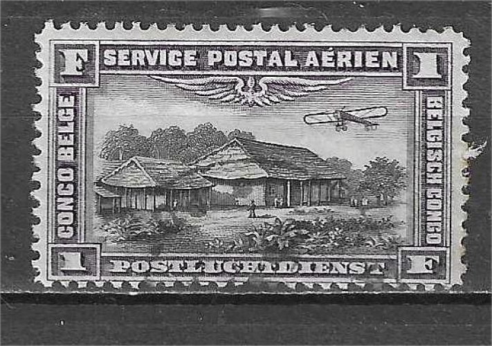 CONGO BELGE poste aérienne YT 2