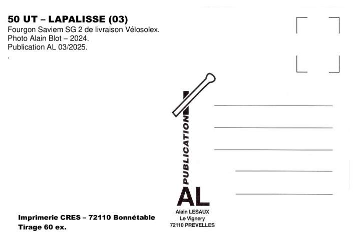 *AL UT 49 à 60 - Lot de 12 cartes postales - Véhicules Utilitaires