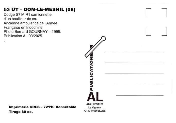 *AL UT 49 à 60 - Lot de 12 cartes postales - Véhicules Utilitaires