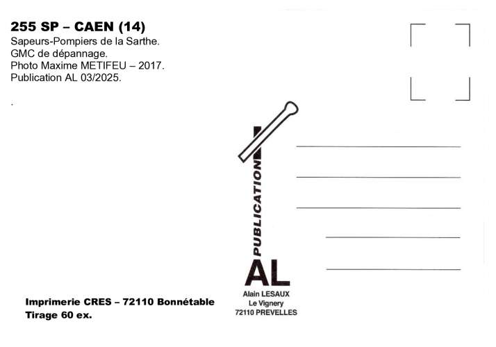*AL SP 255 à 272 - Lot de 18 cartes postales - Véhicules des Sapeurs-Pompiers