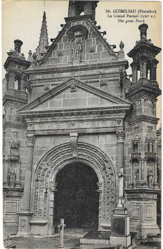 CPA - FINISTERE - GUIMILIAU, Le Grand Portail (XVIe Siècle)