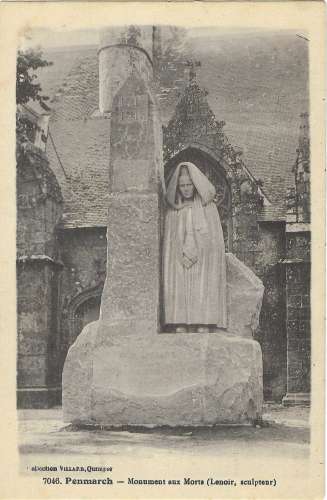 CPA - FINISTERE - PENMARCH, Monument aux Morts (Lenoir, Sculpteur)