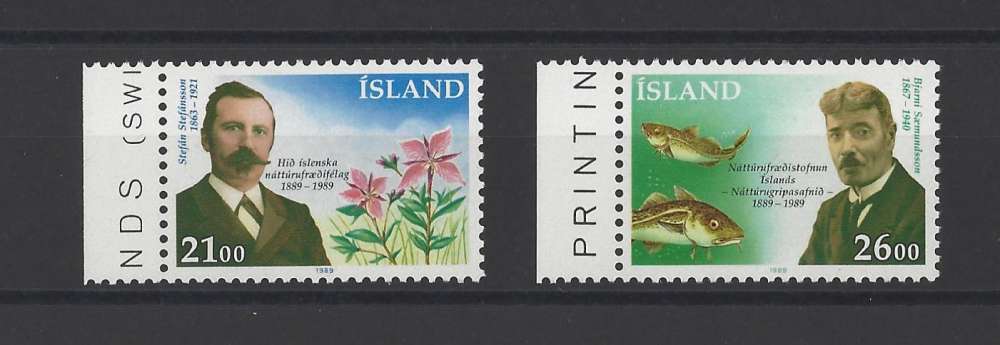 ISLANDE   YT   n° 663/664    neuf **   1989
