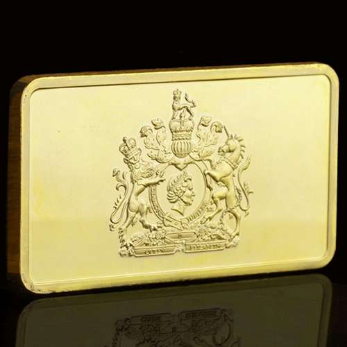 Lingot plaqué Or - Reine Elisabeth II Diamond Jubilee