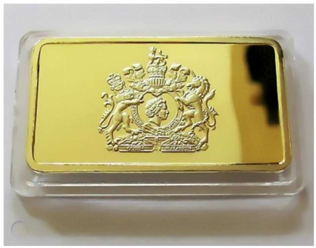 Lingot plaqué Or - Reine Elisabeth II Diamond Jubilee