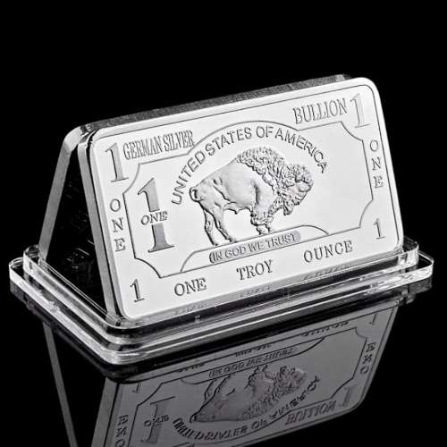 Lingot plaqué Argent - Etats-Unis One Bullion Buffalo