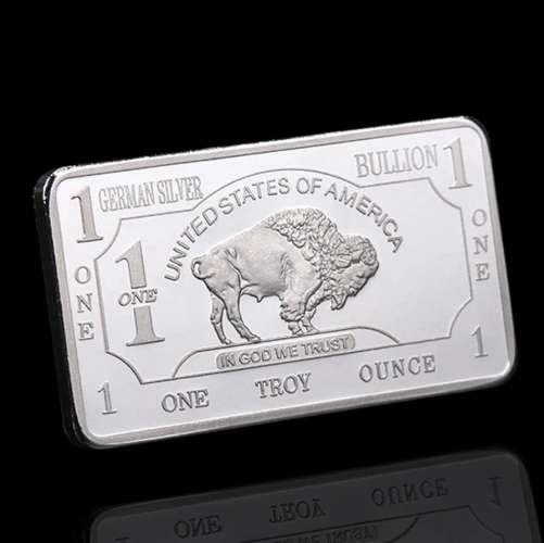 Lingot plaqué Argent - Etats-Unis One Bullion Buffalo