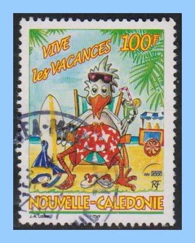 Nouvelle Calédonie N° 835 Obl. Vive les vacances 2000 (Cagou)