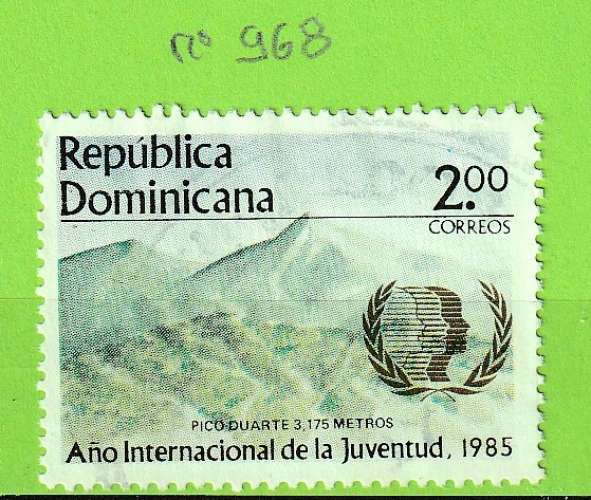 REPUBLIQUE DOMINICAINE YT N°968 OBLIT