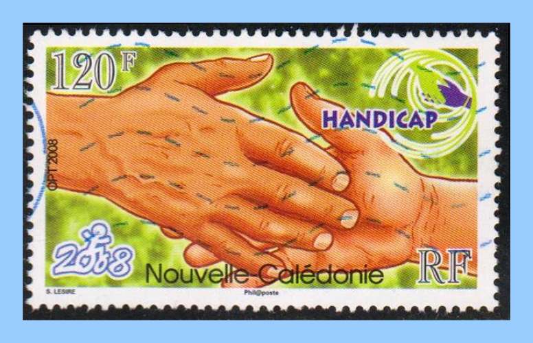 Nouvelle Calédonie N° 1056 Obl. Handicap 2008 Mains