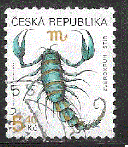 Tchéquie - YT  230  obl - Scorpion (1999)