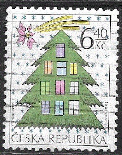 Tchéquie - YT  312  obl - Noël (2002)