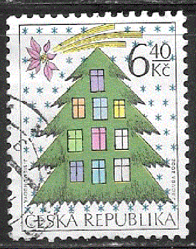 Tchéquie - YT  312  obl - Noël (2002)