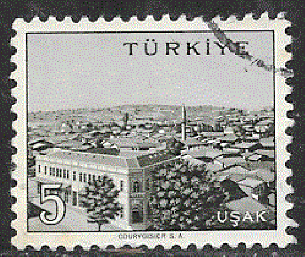 Turquie - YT  1550  obl - Usak (1960)