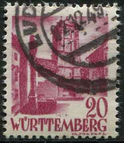WURTEMBERG 1948 OBLITERE N° 34