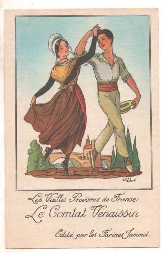  Le Comtat Vénaissin  Illustration de Jean Droit  Farines Jammet
