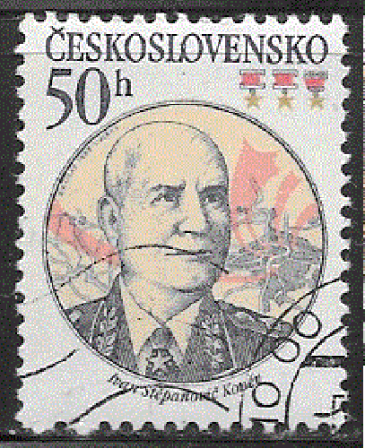 Tchécoslovaquie - YT  2536  obl  - Maréchal Konev (1983)