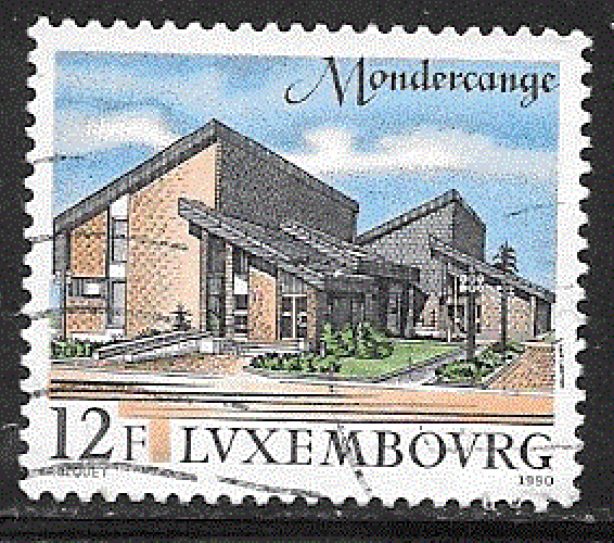 Luxembourg - YT  1201  obl  - Mondercange (1990)