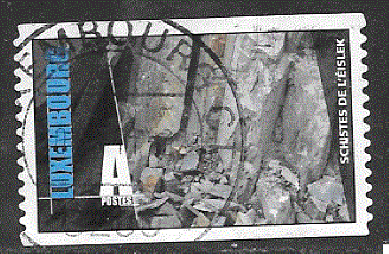 Luxembourg - YT  1638  obl  - Géologie - Schiste  (2005)