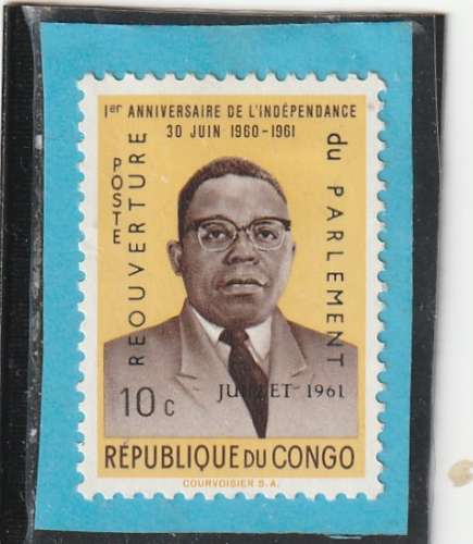 CONGO  BRAZAVILLE 1961 n°  YT  TA  445 neuf *