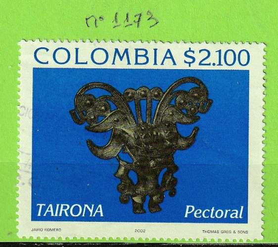 COLOMBIE YT N°1173 OBLIT