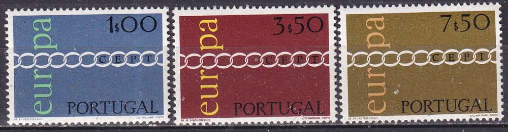 portugal ... n° 1107 a 1109  neufs** ... 1971