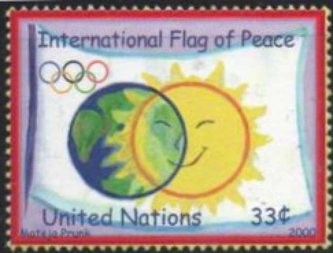 Drapeau international de la Paix (2000) - YT 829 **