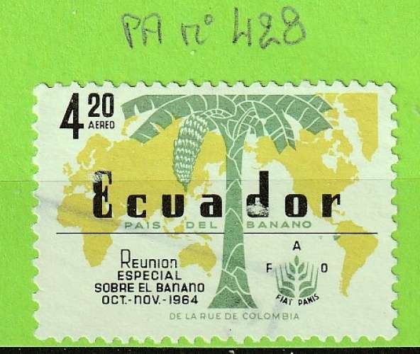 EQUATEUR YT P-A N°428 OBLIT