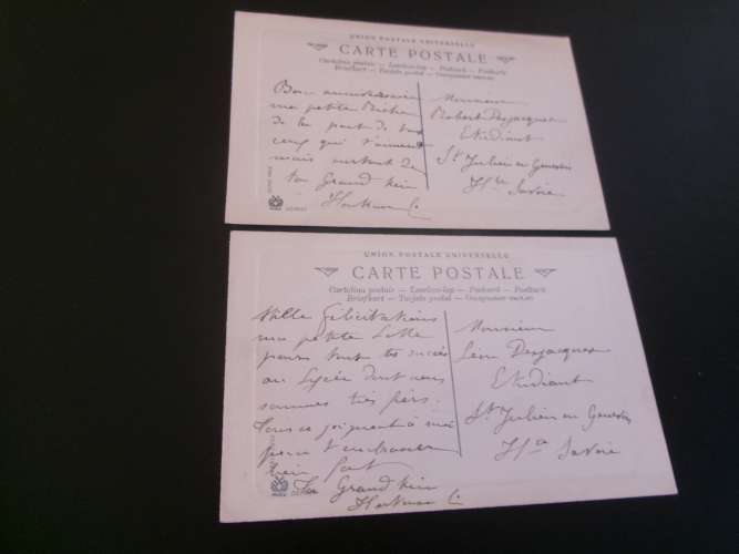 LOT DE 2 ILLUSTRATIONS .....JEUNES ENFANTS ..LA NUIT..