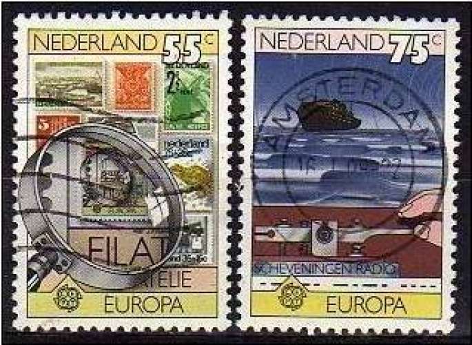 Europa : histoire postale, 2 valeurs (1979) - YT 1111 & 1112 °