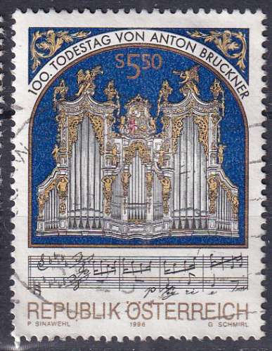 AUTRICHE - 1996 - Anton Bruckner - Yvert 2013 Oblitéré