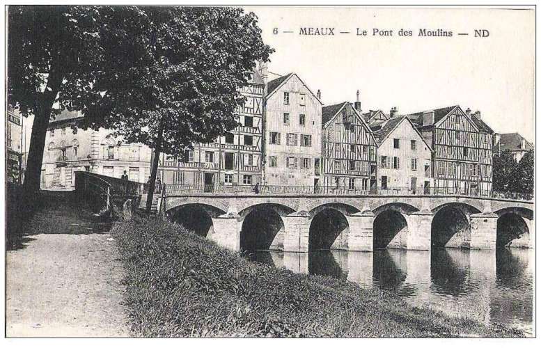 77 - Meaux - le pont des moulins